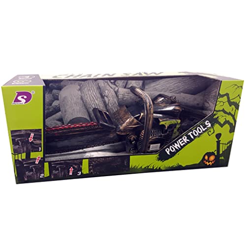 Bloody Chainsaw Prop for Halloween Role Play (16")