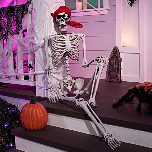 Realistic Poseable Life Size Skeleton Decoration for Halloween