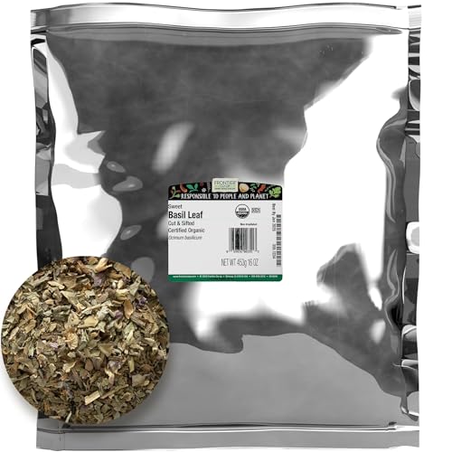 Organic Sweet Basil Leaf, 1 lb - Gourmet Spice