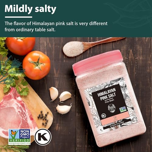 Soeos Fine Grain Himalayan Pink Salt, 80oz