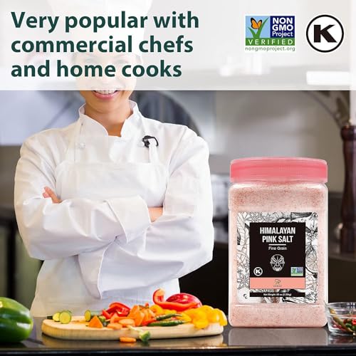 Soeos Fine Grain Himalayan Pink Salt, 80oz