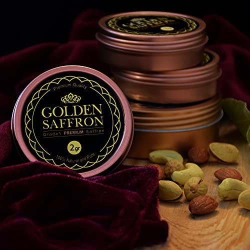 Premium Grade A+ Pure Golden Saffron Threads