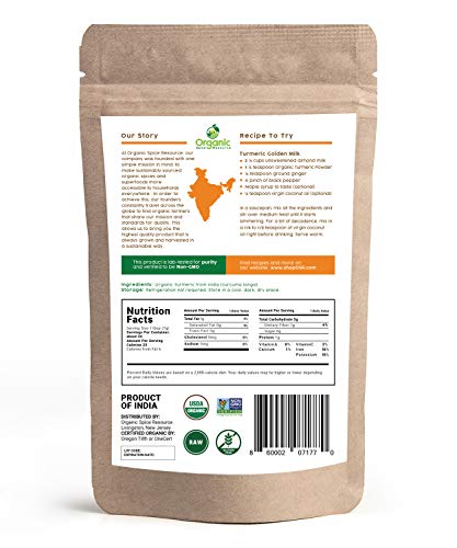 Fresh Organic Turmeric Root Powder, 8 oz