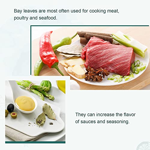 Soeos Whole Bay Leaves, Non-GMO, 2 oz