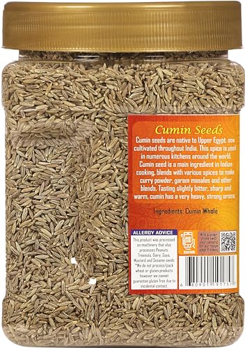 Rani Whole Cumin Seeds (Jeera) 16oz Jar