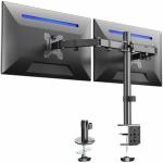 VIVO Dual Monitor Adjustable Desk Mount, Black