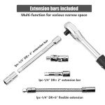 46PCS Metric Socket Set with Ratchet Wrench