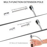 46PCS Socket and Ratchet Wrench Kit for Cars