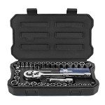 39-Piece Drive Socket Set with Quick-Release Ratchet