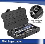 39-Piece Drive Socket Set with Quick-Release Ratchet