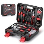 128-Piece Home Repair Tool Set with Toolbox