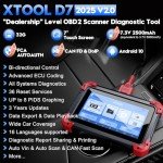 XTOOL D7 OBD2 Scanner with Active Tests & Resets