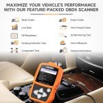 FOXWELL NT201 OBD2 Scanner for Check Engine Light