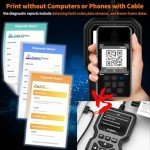 OBD2 Scanner & Battery Tester with Color Screen