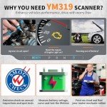 OBD2 Scanner & Battery Tester with Color Screen