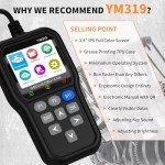 OBD2 Scanner & Battery Tester with Color Screen