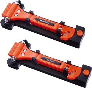 Emergency Seat Belt Cutter and Window Hammer Tool 2-Pack