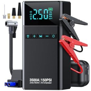 CZKBG 3500A Car Jump Starter & Air Compressor