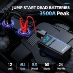 CZKBG 3500A Car Jump Starter & Air Compressor