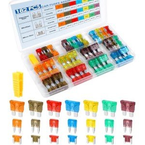 182PCS Mixed Car Fuse Assortment Kit