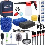 33-Piece Car Wash Detailing Kit with Foam Gun
