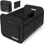 Homeve Collapsible Car Trunk Organizer - Waterproof Black