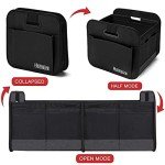 Homeve Collapsible Car Trunk Organizer - Waterproof Black