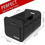 Homeve Collapsible Car Trunk Organizer - Waterproof Black