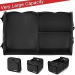 Homeve Collapsible Car Trunk Organizer - Waterproof Black