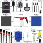 33-Piece Car Wash Detailing Kit with Foam Gun