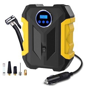 Portable Digital Air Compressor with LED Light
