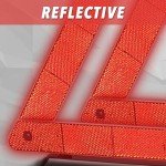 CARTMAN 3 Pack Reflective Safety Warning Triangles