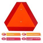 2-Pack Reflective Slow Moving Vehicle Safety Signs