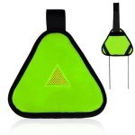 Bright Reflective Triangle Sign for Safety Alerts
