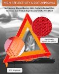 3 Pack Foldable Warning Reflective Triangles