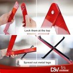 Reflective Warning Triangles with Carrying Case – 3-Pack