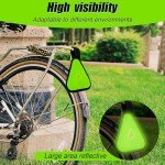 Bright Reflective Triangle Sign for Safety Alerts