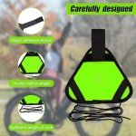 Bright Reflective Triangle Sign for Safety Alerts