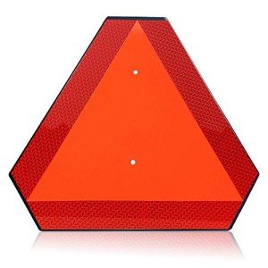Reflective Slow Moving Vehicle Safety Triangle Sign