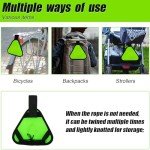 Bright Reflective Triangle Sign for Safety Alerts