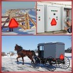 Reflective Safety Triangle Sign for Golf Carts - 4 Pcs