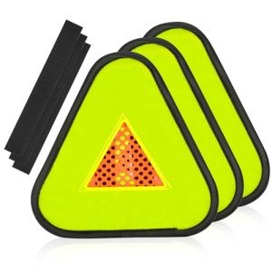 Reflective Yield Sign for Nighttime Bike Safety