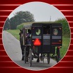 Reflective Safety Triangle Sign for Golf Carts - 4 Pcs