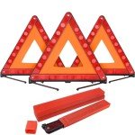 FLK Tech Foldable Reflective Safety Triangle Kit