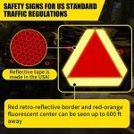 Reflective Slow Moving Vehicle Sign for Safety