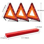 FLK Tech Foldable Reflective Safety Triangle Kit