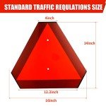 Reflective Slow Moving Vehicle Safety Triangle Sign