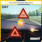 5 Pack Reflective Emergency Safety Triangle Kit