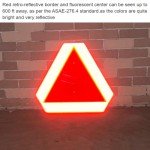 Reflective Safety Sign for Golf Carts