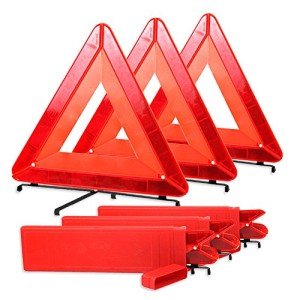 Bigetaige DOT Approved Reflective Warning Triangle Kit